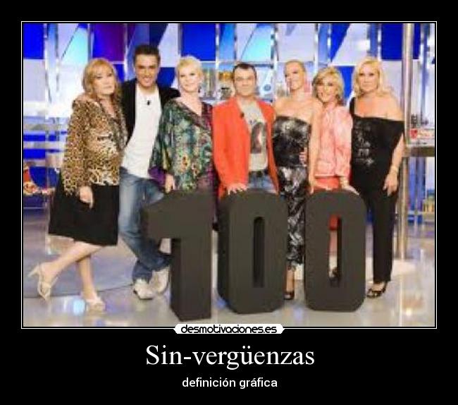 Sin-vergüenzas - definición gráfica