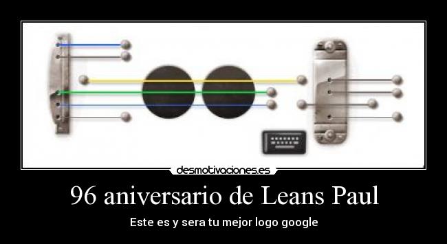 96 aniversario de Leans Paul - Este es y sera tu mejor logo google