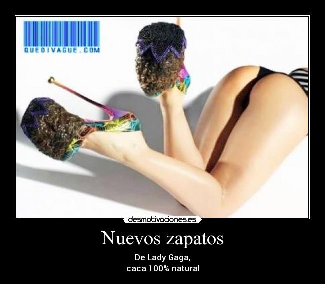 Nuevos zapatos - De Lady Gaga,
caca 100% natural