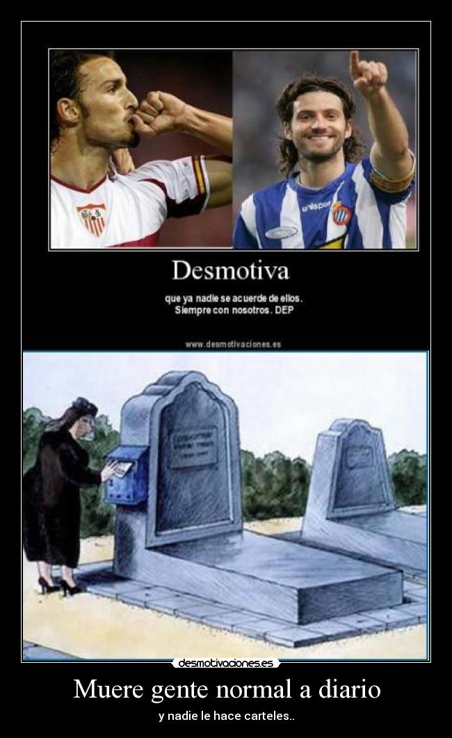 carteles muere futbolistas respuesta desmotivaciones