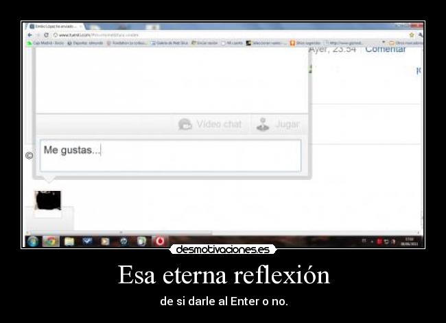 Esa eterna reflexión -