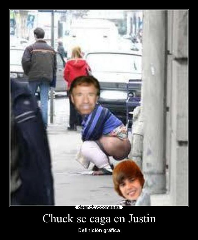 Chuck se caga en Justin - 