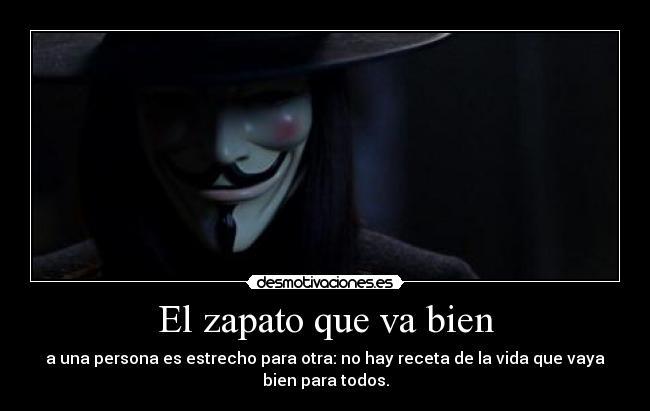 El zapato que va bien -