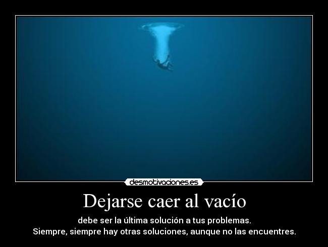 Dejarse caer al vacío - 