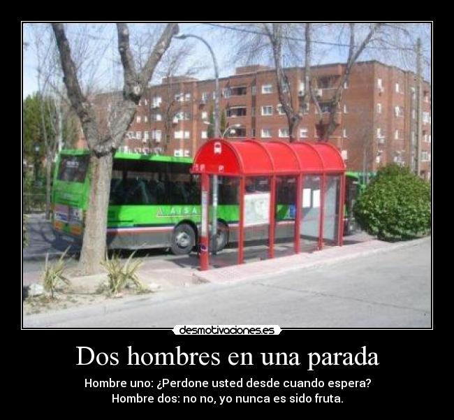 Dos hombres en una parada - 