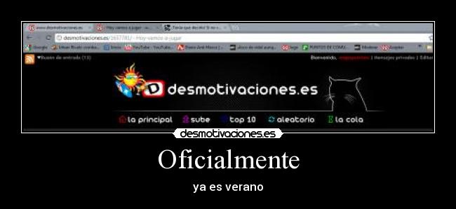 Oficialmente -