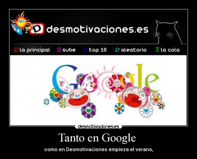 Tanto en Google - como en Desmotivaciones empieza el verano,