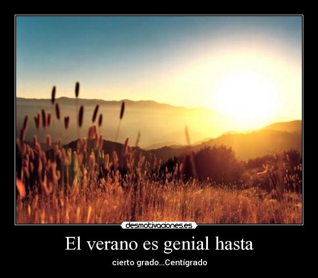 El verano es genial hasta - 