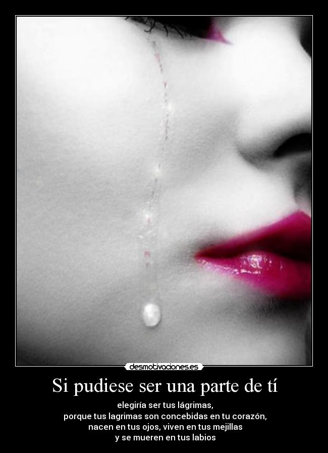 Si pudiese ser una parte de tí -