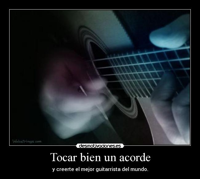 Tocar bien un acorde -
