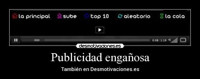 Publicidad engañosa - También en Desmotivaciones.es