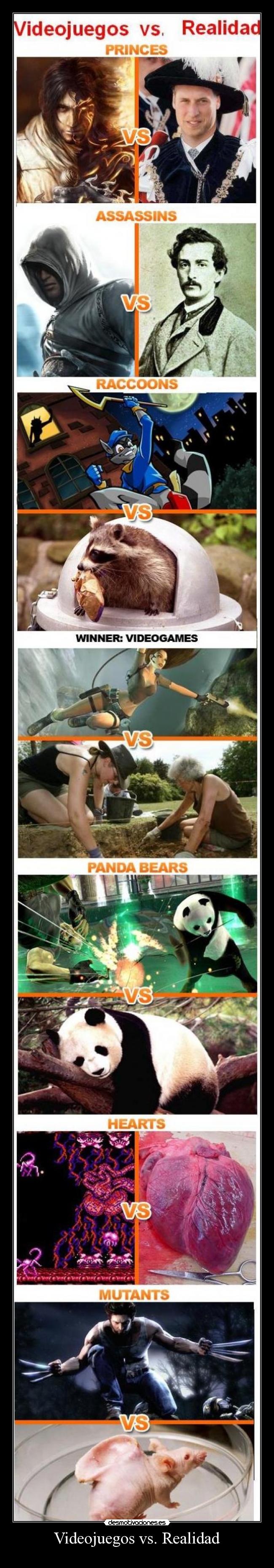 Videojuegos vs. Realidad - 