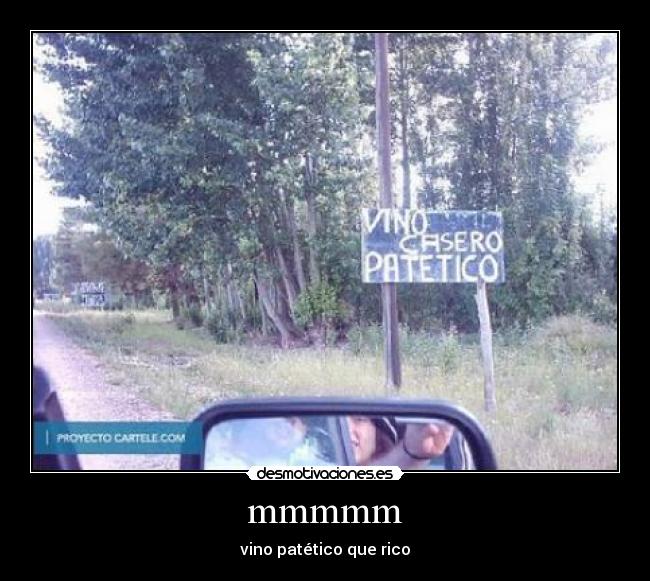 mmmmm - vino patético que rico