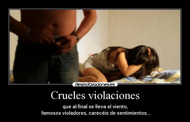 carteles violacion desmotivaciones