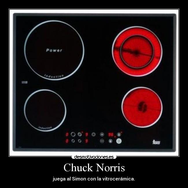 Chuck Norris - juega al Simon con la vitrocerámica.