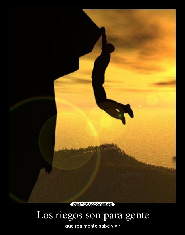 Los riegos son para gente -