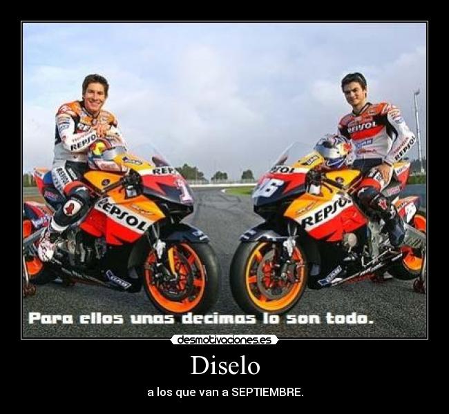 Diselo - a los que van a SEPTIEMBRE.