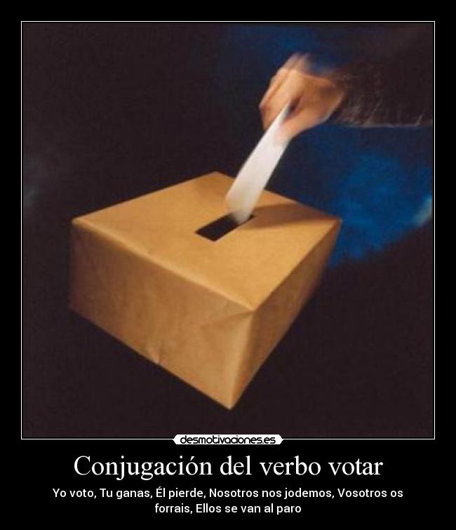 Conjugación del verbo votar -