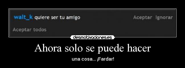 Ahora solo se puede hacer - 