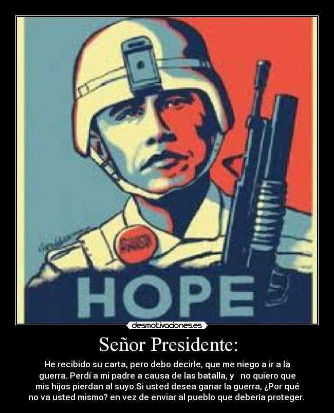 Señor Presidente: - 