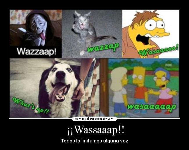 ¡¡Wassaaap!! - Todos lo imitamos alguna vez