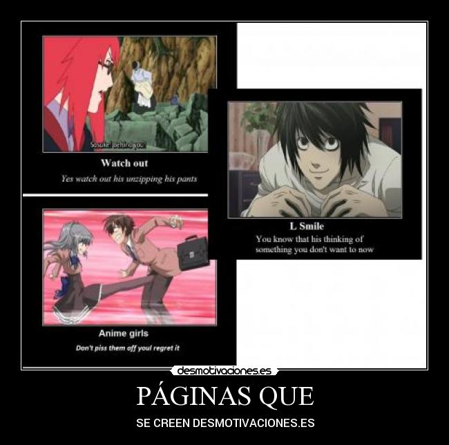 PÁGINAS QUE - SE CREEN DESMOTIVACIONES.ES