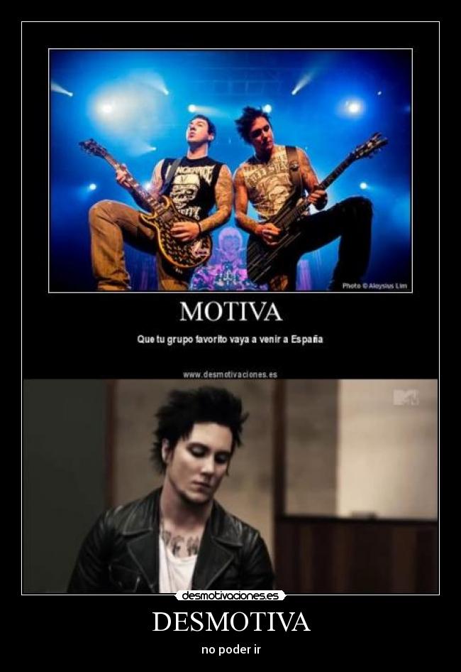 DESMOTIVA - no poder ir