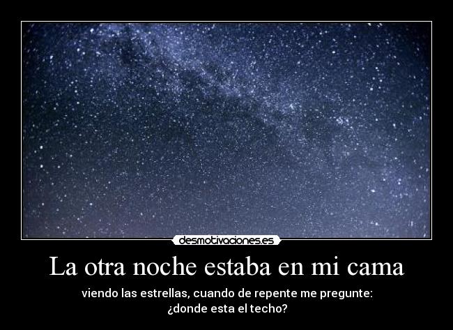 La otra noche estaba en mi cama - 