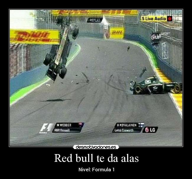Red bull te da alas - Nivel: Formula 1