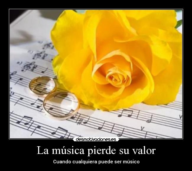La música pierde su valor -