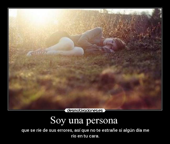 Soy una persona  - 