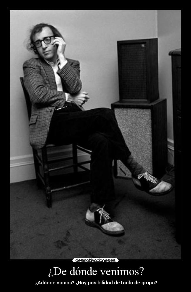 ¿De dónde venimos? -  ¿Adónde vamos? ¿Hay posibilidad de tarifa de grupo?