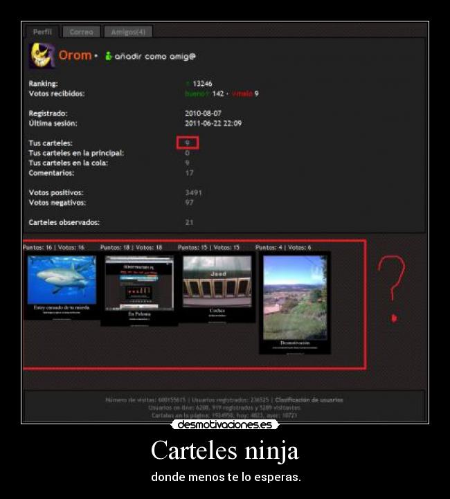 Carteles ninja - donde menos te lo esperas.