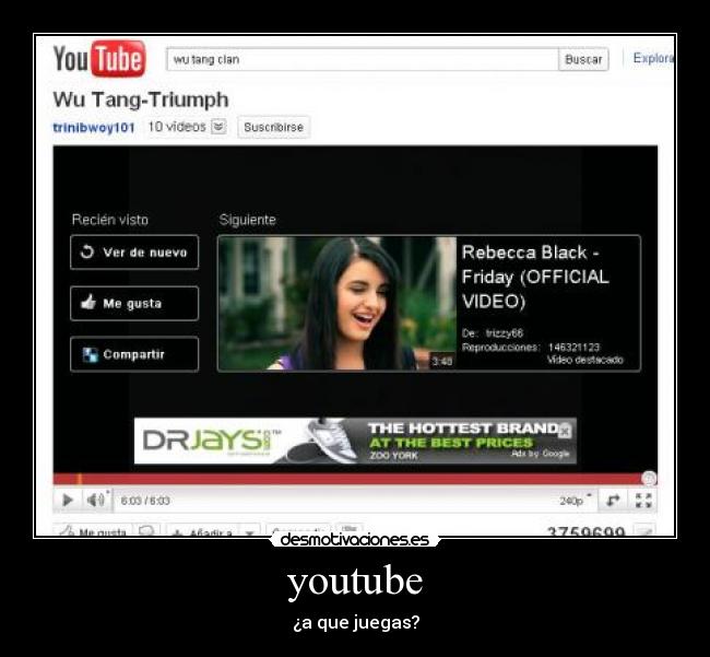 youtube - ¿a que juegas?