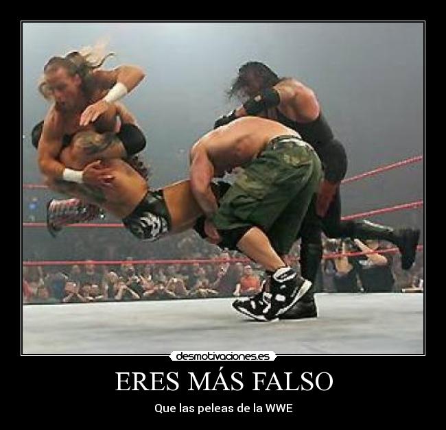 ERES MÁS FALSO -