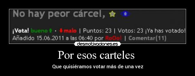 Por esos carteles  - 