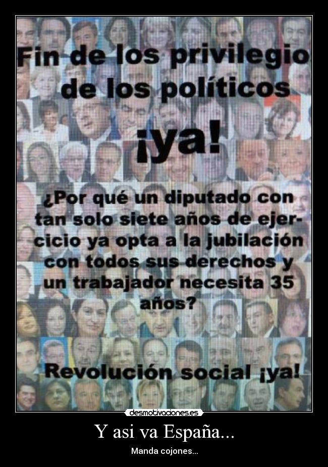 Y asi va España... - Manda cojones...
