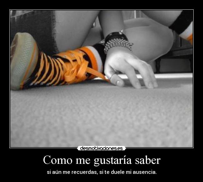 Como me gustaría saber -