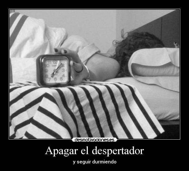 Apagar el despertador -