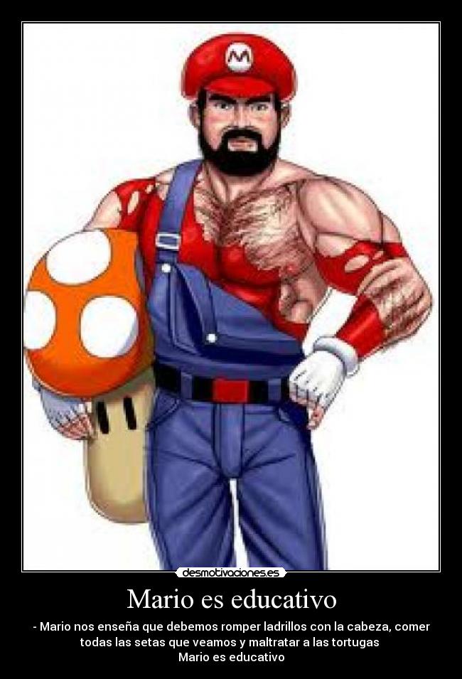 carteles mario educativo desmotivaciones