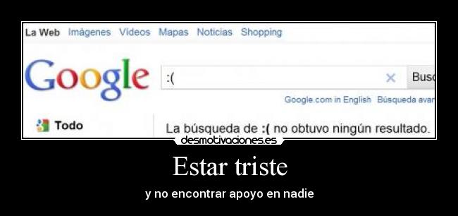 Estar triste - 