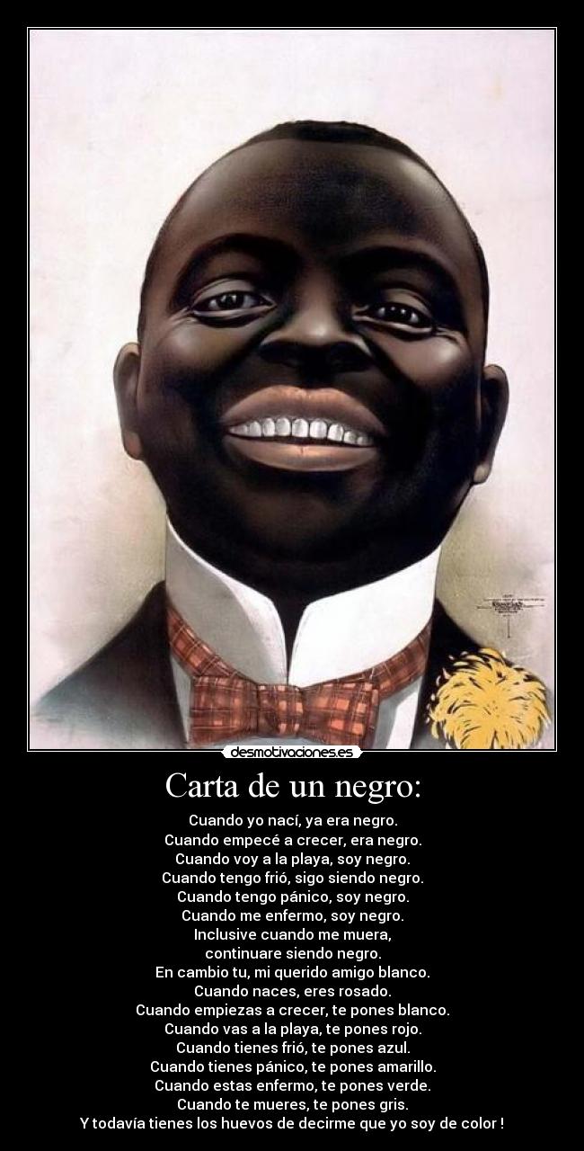 Carta de un negro: - 