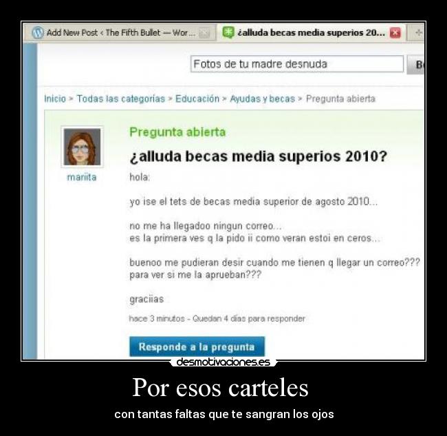 Por esos carteles  - 