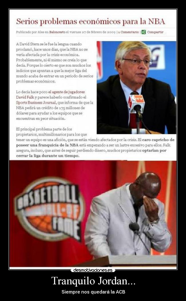 Tranquilo Jordan... -