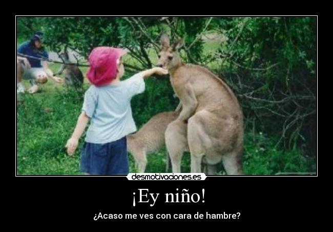 ¡Ey niño! -