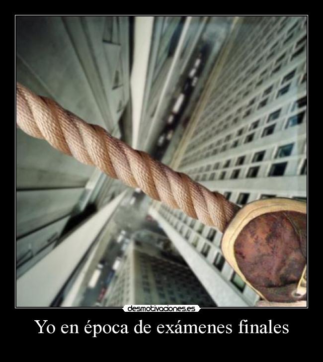 Yo en época de exámenes finales -
