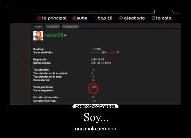 Soy... - una mala persona