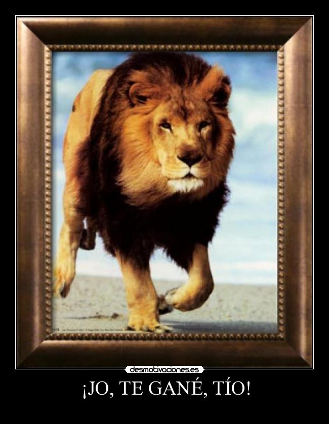 ¡JO, TE GANÉ, TÍO! - 