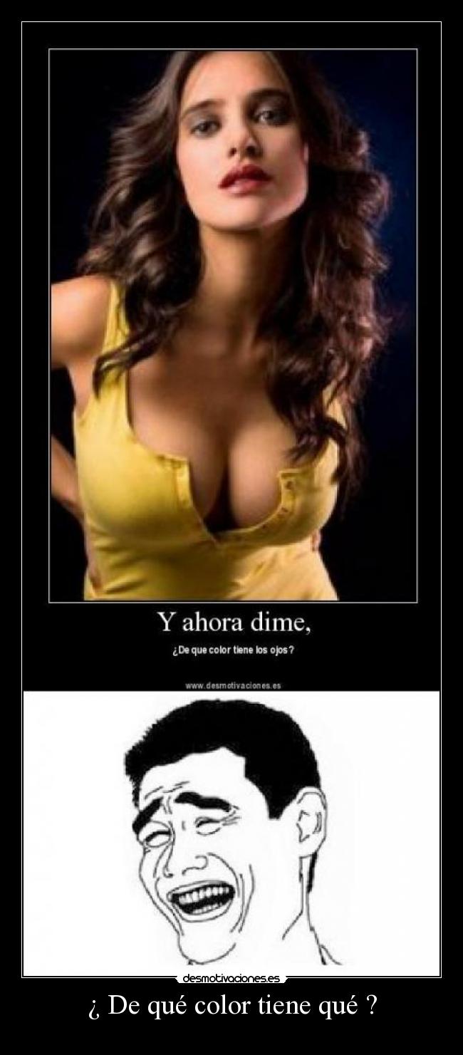 ¿ De qué color tiene qué ? - 