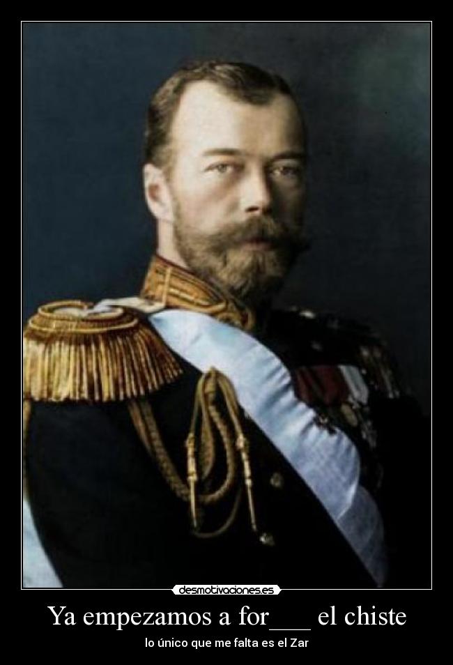 Ya empezamos a for___ el chiste -